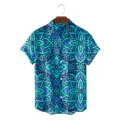 Men's Summer Casual Short Sleeve Shirt Mandala Ethnic 3D Print Button Down Shirt Top - CSFG-0055