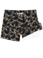 Men's quick-dry board shorts with cute black duck print, double layer summer swim trunks. - XS / Black (HJ-FM0225)