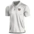 Polo táctico de manga corta blanco para hombre con estampado bandera USA para deporte de verano. - 3XL / Tops / Blanco Táctico (HJ-1225-J76)