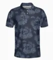 Men's casual short sleeve polo shirt featuring a cool skull and tropical leaf 3D print. - 3XL / Tops / Skull Palm