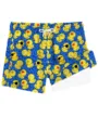 Men's quick-drying beach shorts, blue double-layer swim trunks with cute yellow duck print. - XS / Sky Blue (HJ-FM0225)