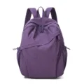 Casual purple backpack for daily commute and travel, large capacity and lightweight design. - Purple