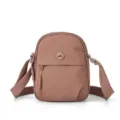 Stylish nylon crossbody bag for women casual lightweight shoulder bag daily purse hand bag - Pink
