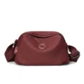 Casual women nylon crossbody bag lightweight water-repellent shoulder bag for daily travel - Red