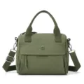Green casual shoulder crossbody bag, stylish lightweight daily commuting handbag variant. - Green