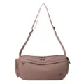 Women nylon crossbody bag casual multi-pocket shoulder bag fashion commuter handbag grey pink - Pink