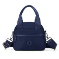 Women nylon crossbody bag casual multi-pocket shoulder handbag dark blue stylish daily tote - Dark Blue