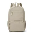 Minimalist Casual Backpack, Beige Daily School Bag, Lightweight Travel Daypack Variant - Light Khaki
