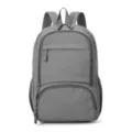 Minimalist grey backpack for travel and school, durable casual daypack variant for daily use. - Gray