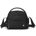 Black nylon women shoulder bag casual crossbody handbag large capacity top handle daily use - Black