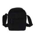 Black minimalist casual crossbody mobile phone bag for women, versatile mini cloth shoulder bag. - Black