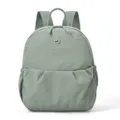 Lightweight green canvas backpack for women, casual small daypack for travel and daily use. - Light Green