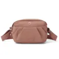 Stylish lightweight women's crossbody shoulder bag made of premium oxford fabric multi-pocket - Pink
