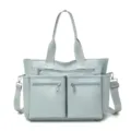 Stylish Women Large Capacity Nylon Tote Bag Casual Travel Shoulder Crossbody Handbag - Blue
