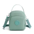 Light green nylon multi-purpose shoulder crossbody bag, casual daily handbag for women. - Light Blue