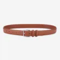 Ceinture élégante pour femme en cuir marron avec une belle boucle argentée style. - 105cm / Chameau