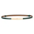 Green patent leather thin waist belt with elegant gold metal buckle for women dress coat - Patent Green
