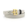 Ceinture femme en cuir veritable avec boucle dores monogramme style elegant et chic - 100cm / Kaki Mélange Noir