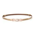 Ceinture fine dorée pour femme élégante robe boucle métallique accessoire mode chic - Cuir Verni Or