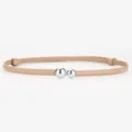 Ceinture fine en cuir de vache pour femme boucle boule métal minimaliste élégante et chic - 95cm / Kaki Mat