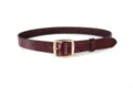Dames echt lederen riem bruin mode minimalistisch casual jeans tailleband gouden gesp - 100cm / koffiekleur