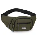 Herren Outdoor Sport Bauchtasche Freizeit leichte Umhaengetasche Mehrfachtasche Brusttasche - Stil 1 Grün