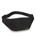 Herren Freizeit Hüfttasche Brusttasche schwarz Outdoor wasserdichte Sport Umhängetasche neu - Stil 1 Schwarz