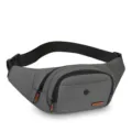 Graue Herren Taillentasche Freizeit Reise Brusttasche wasserdichte Sport Umhaengetasche. - Stil 1 Grau
