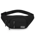 Schwarze wasserdichte Gürteltasche für Herren, lässige Bauchtasche mit mehreren Fächern. - Stil 1 / Schwarz