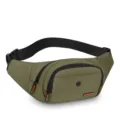 Grüner Nylon-Gürteltasche für Herren, lässige Brusttasche, wasserdichte Hüfttasche für Outdoor. - Stil 1 Grün