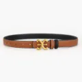 Ceinture en Cuir Marron Femme Boucle Doree Elegante pour Robe Casual Bande de Taille - Style X Chameau