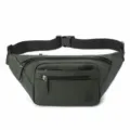 Langlebige, mehrfächerige grüne Herrentasche für Arbeit und Outdoor-Aktivitäten - Armeegrün