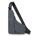 Herren wasserdichte Umhängetasche, dunkelgraue Brusttasche, stylische Crossbody Tasche. - Grau