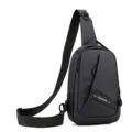 Wasserdichte Brusttasche für Herren lässige Umhängetasche stylische Sling Bag Alltag - Blau