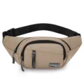 Heren casual heuptas, waterafstotende borsttas met meerdere handige vakken. - Stijl 1 / Khaki
