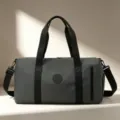 Graue Reisetasche mit Schultergurt, grosse Sporttasche fur Fitness und Reisen. - Grau