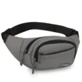 Grijze casual heuptas voor heren, waterbestendige borsttas voor dagelijks gebruik en sport. - Stijl 2 / Grijs