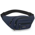 Sac Banane Homme Étanche Bleu Foncé Multi-couches Sport Poitrine Bandoulière Chic - Style 2 / Bleu