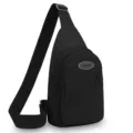 Black sling bag for men women casual chest backpack multi pocket stylish cross body bag - Style 2 Black
