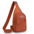 Orange casual sling chest bag for outdoor sports, versatile multi-pocket crossbody bag. - Style 2 Orange