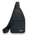 Herren Freizeit Umhängetasche Outdoor Sport Brusttasche Dunkelblau Tägliches Design - Blau