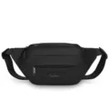 Schwarze wasserdichte lässige Gürteltasche Brusttasche Outdoor Sport Tasche Umhängetasche - Schwarz