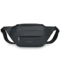 Schwarze wasserdichte Herrentasche, modische Freizeittasche für Sport, leichte Brusttasche. - Grau