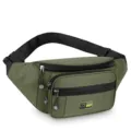 Herren Gürteltasche wasserdicht Multi-Tasche Brusttasche Outdoor Sport Lauf Schultertasche - Stil 1 Grün