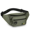 Men Tactical Waist Pack Multi-Pocket Waterproof Fanny Pack Outdoor Chest Bag Army Green - Style 2 Green