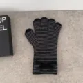 Gants tricotés tactiles à rayures nœud style coréen automne hiver chaud mode pour femmes - Gants / Noir