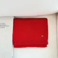 Rode wolmix gebreide sjaal voor dames en koppels, gezellige effen winterse nekwarmer stijl. - 160cm / Rood