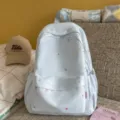 Sac à dos mignon bleu clair lune étoile étudiant loisir sac d'école quotidien sac à dos - L / Sans pendentif / Bleu