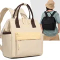 Sac a dos a langer multi-compartiments grand sac de voyage pour maman couleur beige - Jaune