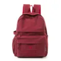 Casual red plaid backpack for students and daily commuting lightweight waterproof design stylish. - No Pendant / L / Red